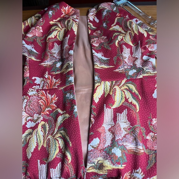 NWT Peter Pilotto- Fuchsia Printed Waffle T-Dress. Size US 4 - Picture 6 of 12